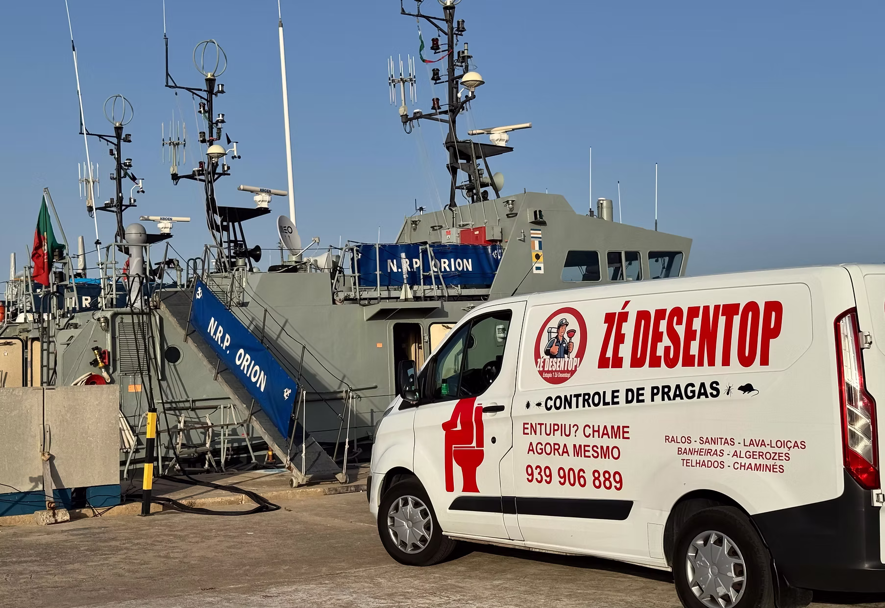 Carrinha Zé Desentop - Serviços de desentupimentos no Algarve